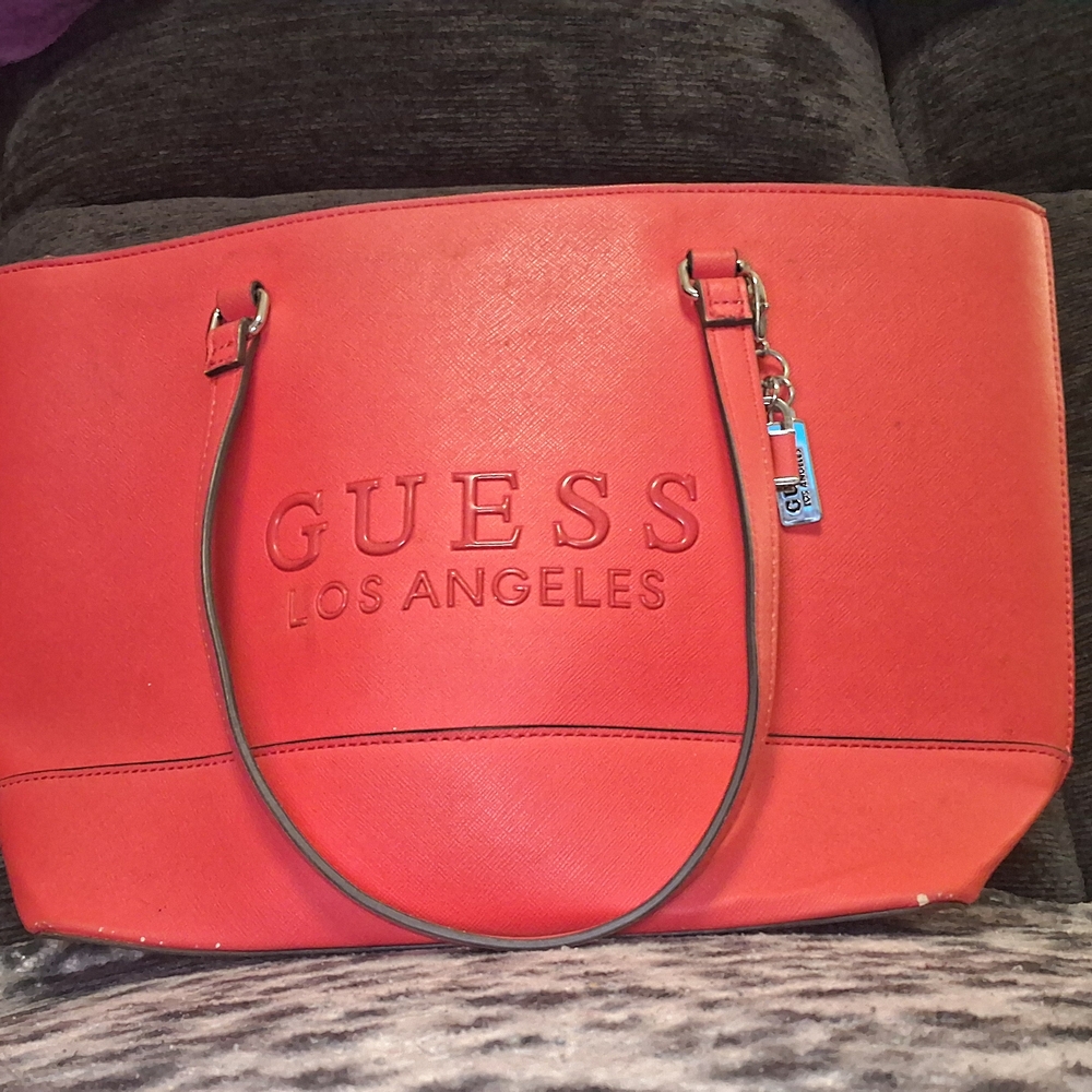 Guess Los Angeles Vibrant Red Tote
